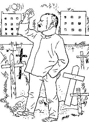 Ж. Грос. «Расплата следует!». Литография из одноимённого цикла. 1922.