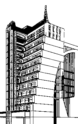 А. Сант-Элиа. «Город будущего». Рисунок. 1914.