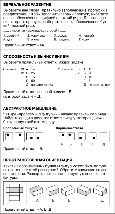 ТЕСТЫ СПОСОБНОСТЕЙ 