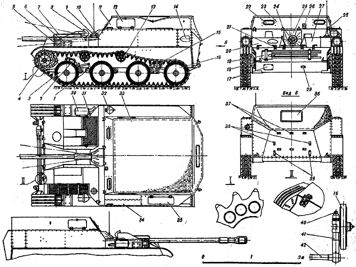 Артиллерийская самоходная установка АСУ-57:
