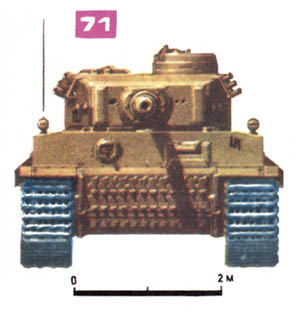 Рис. 71. Немецкий тяжелый танк T-VI(H) 