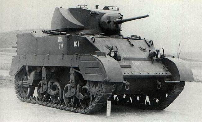 M5A1 поздних серий, на испытаниях в Форт-Ноксе
