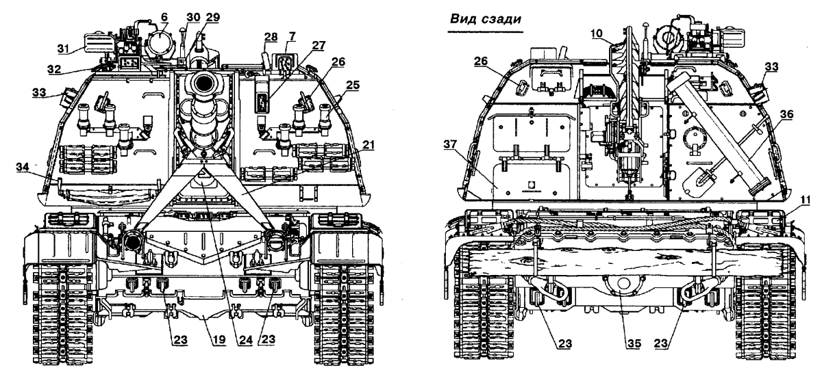 Самоходная артиллерийская установка 2С19 “Мста-С” № 1010ШТ8037 выпуска 1993 года: 