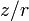 {z}/{r}\;