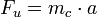 F_{u} = m_c \cdot a