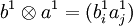 b^1 \otimes a^1 = (b_i^1  a_j^1)