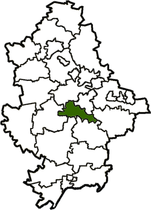 Донецкий городской совет, карта