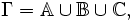 \Gamma={\mathbb A}\cup{\mathbb B}\cup{\mathbb C},
