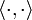 \langle \cdot, \cdot \rangle
