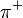 \pi^+\,