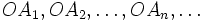 OA_1, OA_2,\dots,OA_n,\dots
