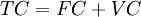 ~{TC = FC + VC}