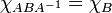 \chi_{ABA^{-1}}=\chi_{B}