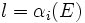 l = \alpha_i(E)\!\,