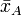 \bar x_{A}