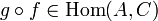 g\circ f\in \mathrm{Hom}(A,C)