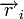 \overrightarrow{r}_i