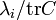 \lambda_i / \operatorname{tr} C