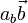 {a}_b{\vec b}
