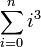 \sum_{i=0}^n i^3