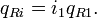 q_{Ri} = i_1 q_{R1}. \