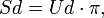 Sd=Ud\cdot \pi,