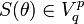 S(\theta)\in V^p_q