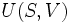 \! U(S,V)