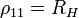 \rho_{11} = R_H \ 
