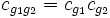 c_{g_1g_2}=c_{g_1}c_{g_2}