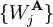 \{W_j^{\bold A}\}