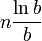 n\frac{\ln b}{b}
