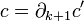 c=\partial_{k+1}c'