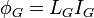 \phi_G = L_GI_G \
