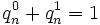 q_{n}^0 + q_{n}^1 = 1