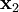 \mathbf{x}_{2}