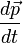 \frac{d \vec p}{dt}