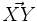 \vec{XY}