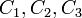 C_1,C_2,C_3 \,