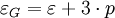 \varepsilon_G=\varepsilon+3\cdot p~
