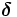 \boldsymbol{\delta}