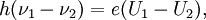 ~h(\nu_1-\nu_2)=e(U_1-U_2),
