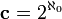 \mathbf{c}=2^{\aleph_0}
