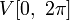 V[0,\;2\pi]