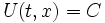 U(t,x)=C\!