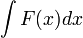 \int F(x)dx