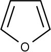 Furan structure.svg