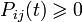 P_{ij}(t) \geqslant 0