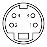 MiniDIN-4 Connector Pinout.svg