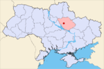 Хорол на карте области